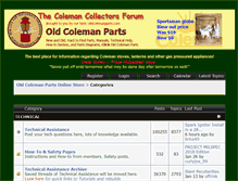 Tablet Screenshot of colemancollectorsforum.com